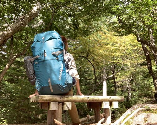 テント泊装備のリュック